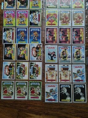 2016 Topps Garbage Pail Kids: Prime Slime Trashy TV set.
